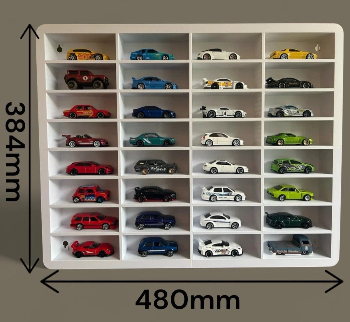 32 Car Model Display Cabinet for Diecast Car 1/64