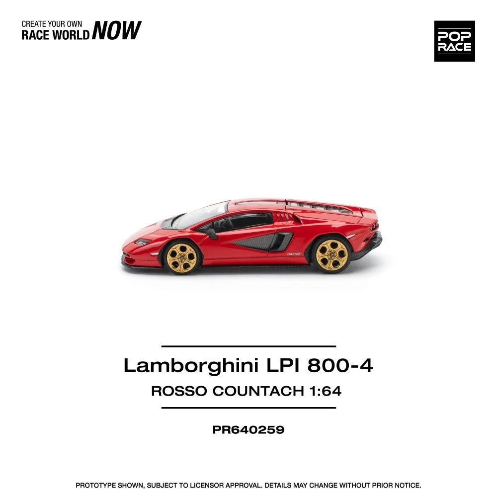 Pop Race 1/64 #259 Lamborghini Countach LPI 800