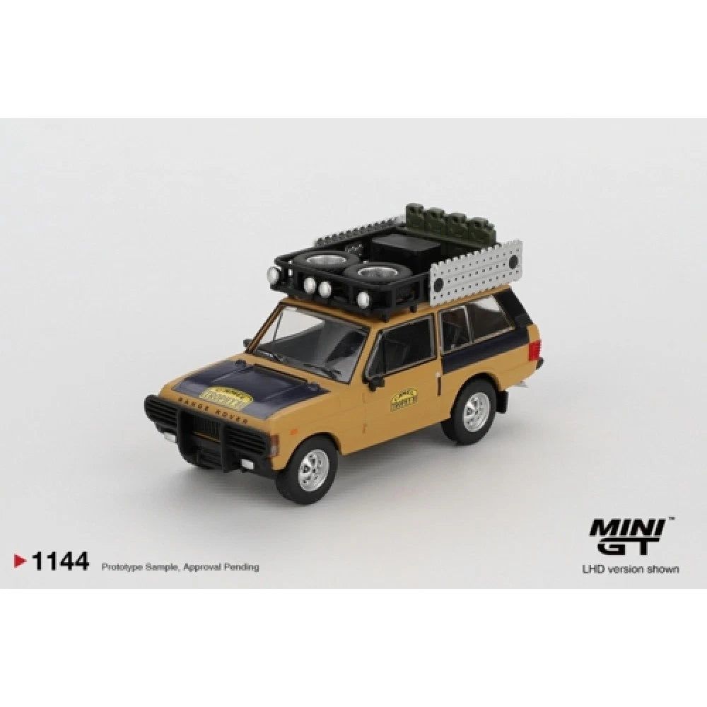 Mini GT 1/64 #1144 1981 RANGE ROVER CAMEL TROPHY WINNER