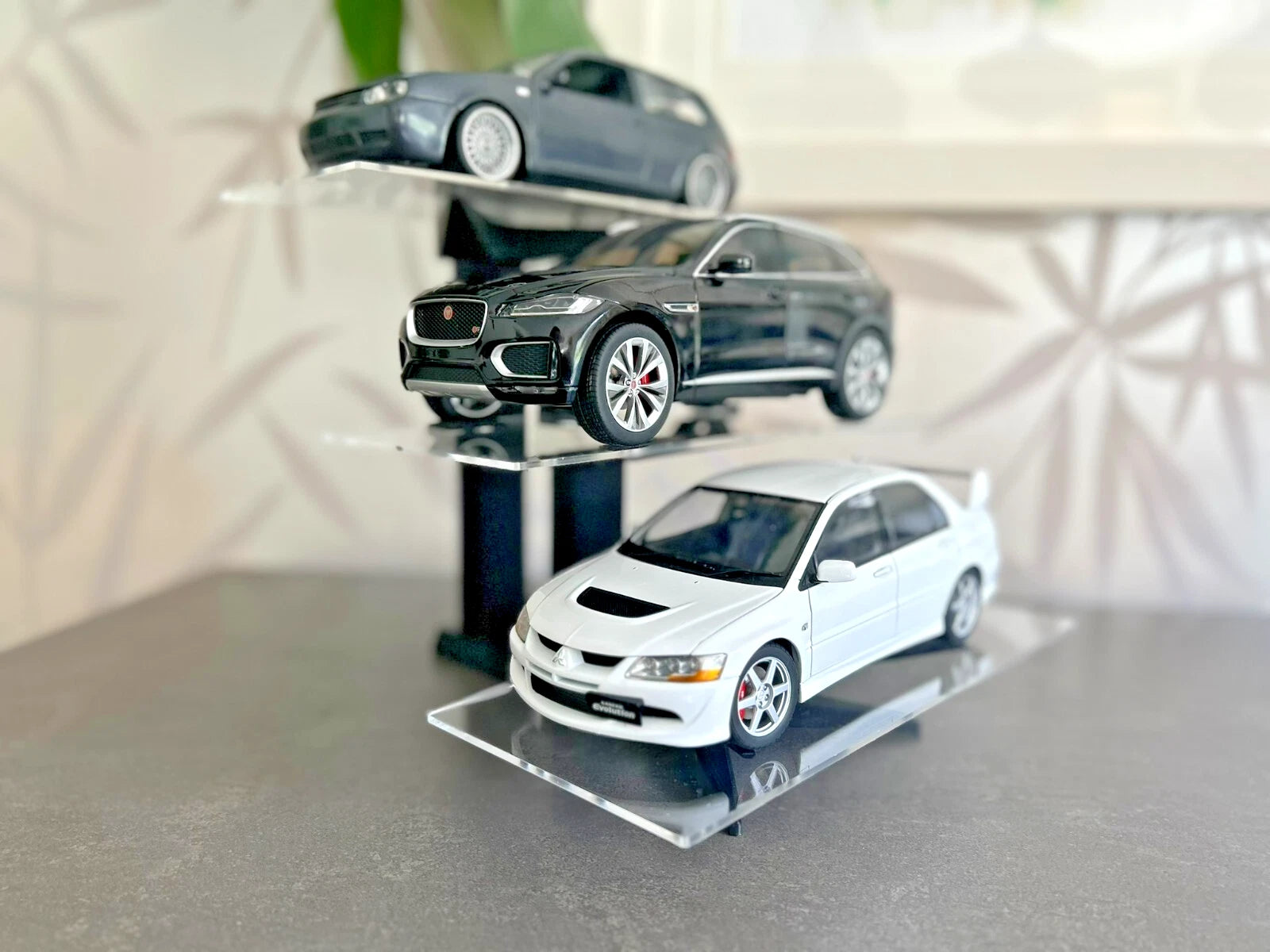 1:18 Diecast Car 3 Tier Stand Acrylic Display Shelf Toy Storage