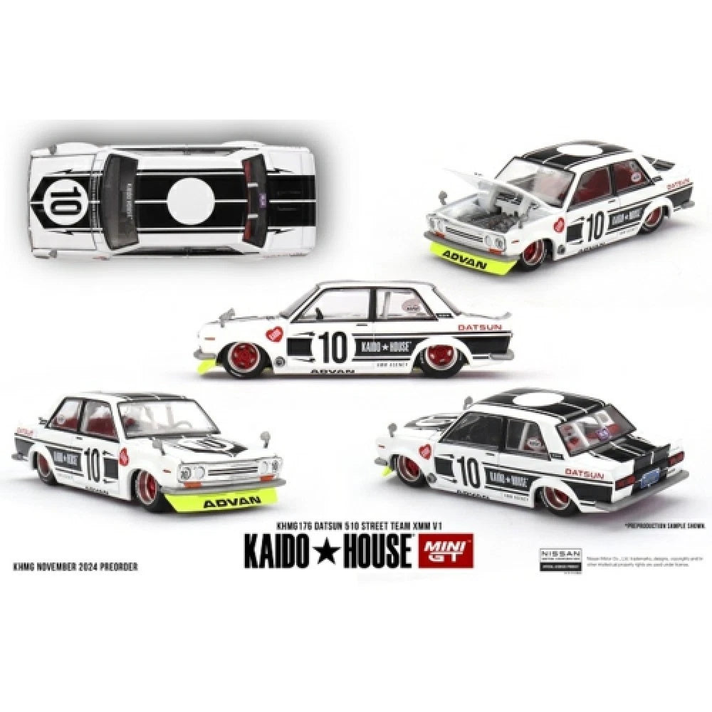 Mini GT Kaido House 1/64 Datsun 510 Street Team V1