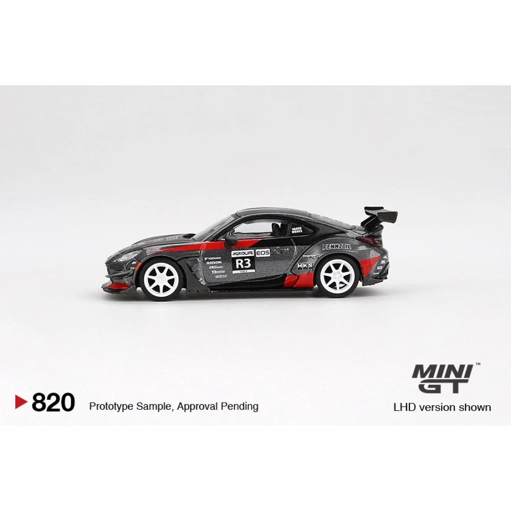 Mini GT 1/64 #820 Toyota GR86 Larry Chen HKS