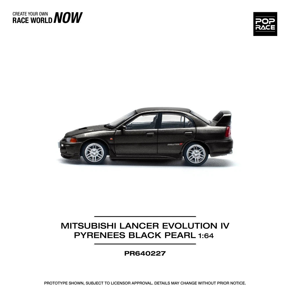 Pop Race 1/64 #227 Mitsubishi Lancer Evolution IV Black