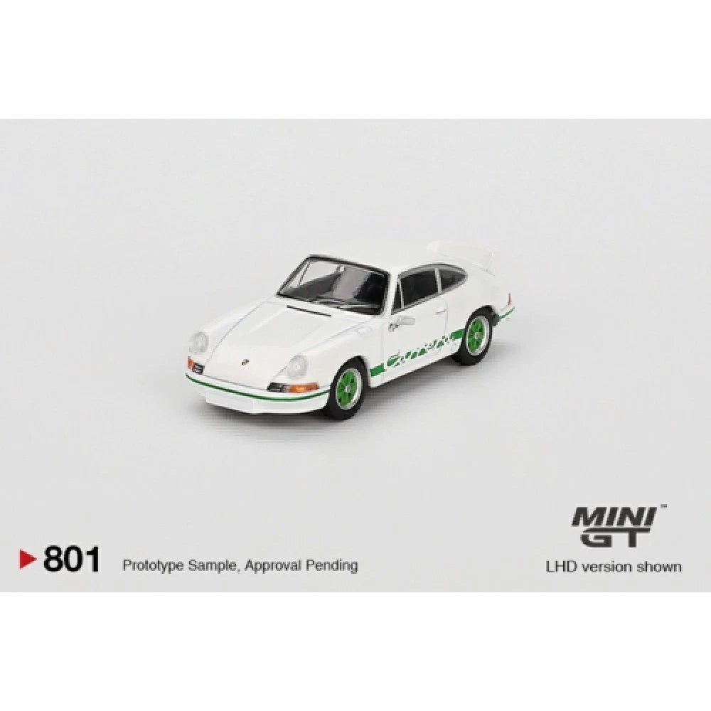 Mini GT 1/64 #801 Porsche 911 Carrera RS White/Green