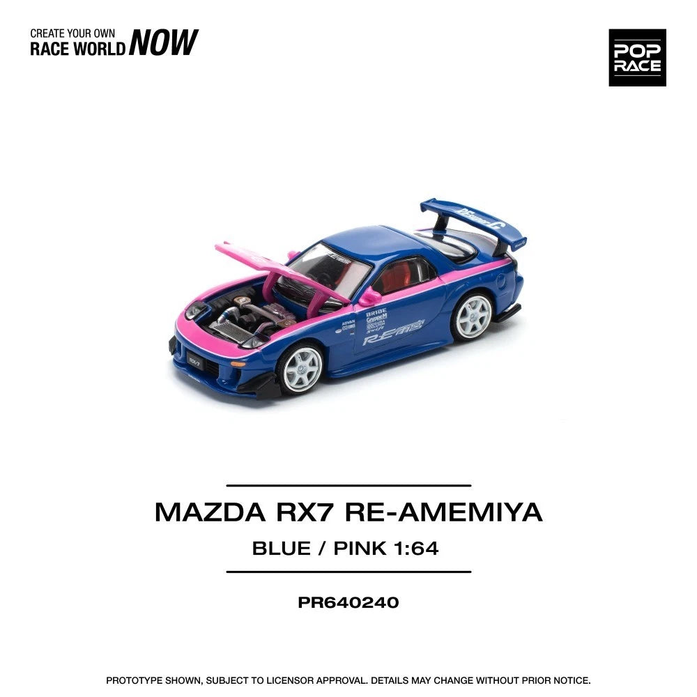 Pop Race 1/64 #240 Mazda RX7 Re Amemiya