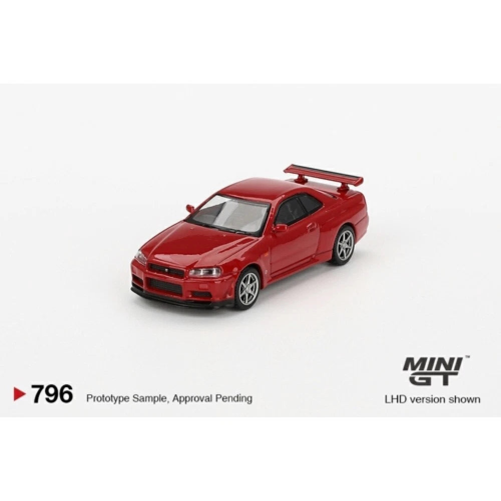 Mini GT 1/64 #796 Nissan Skyline GTR R34 V Spec Red