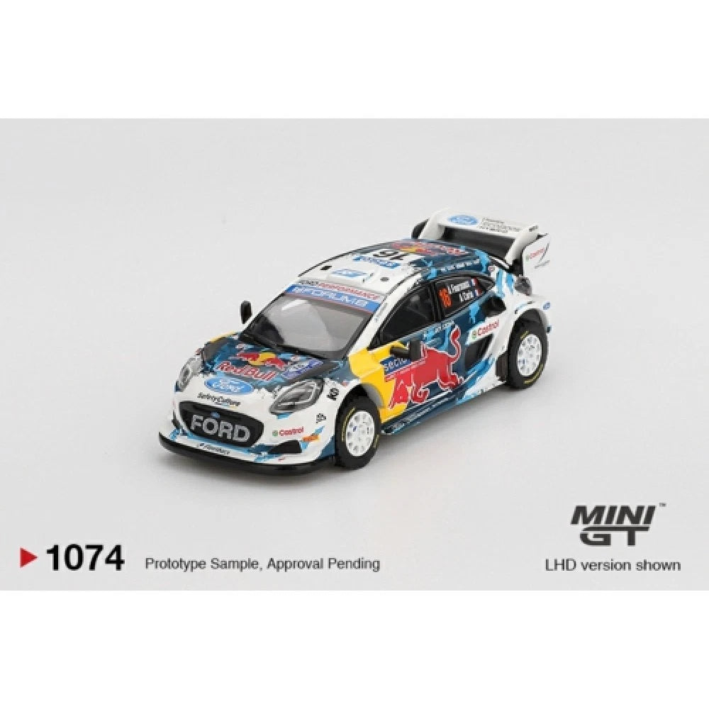 Mini GT 1/64 #1074 Ford Puma Rally1 #16 2024 Finland 3rd Place
