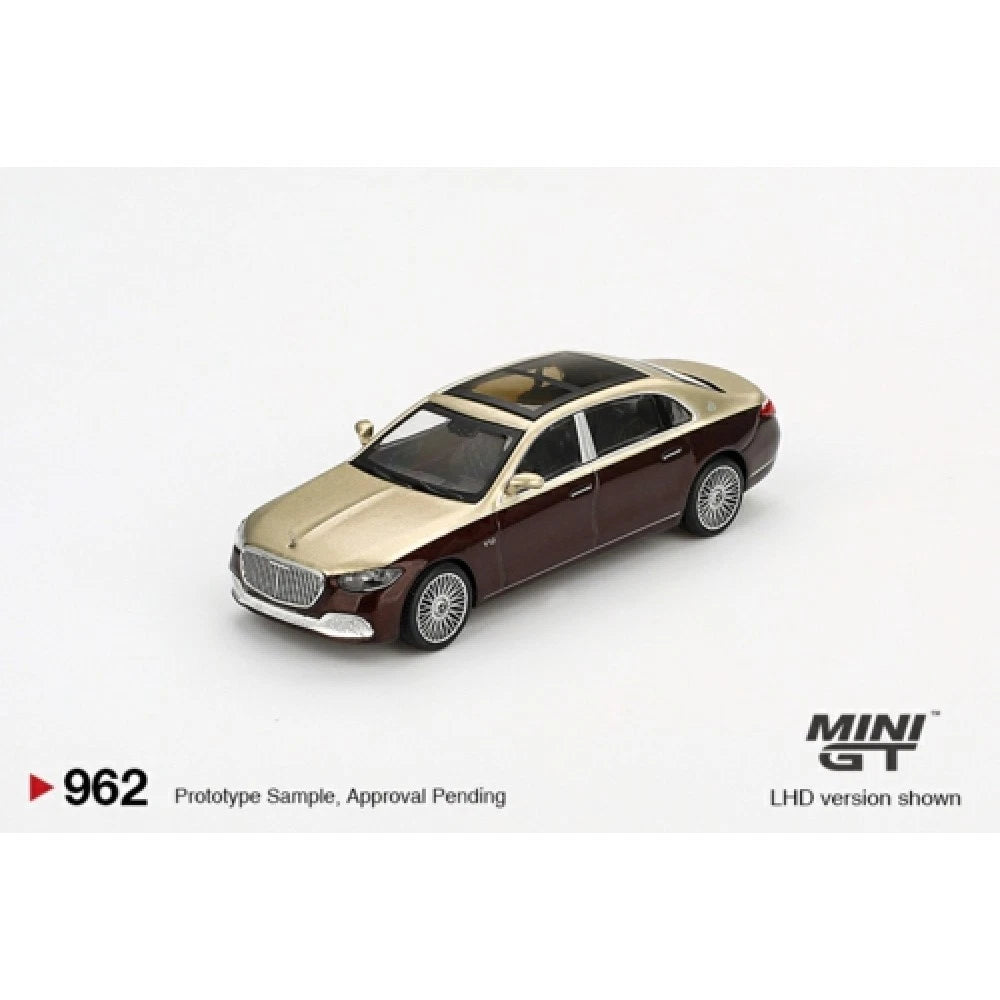Mini GT 1/64 #962 Mercedes Benz Maybach S 680 Gold/Red