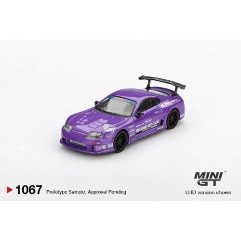 Mini GT 1/64 #1094 Toyota Supra A80 Top Secret GT300 Purple