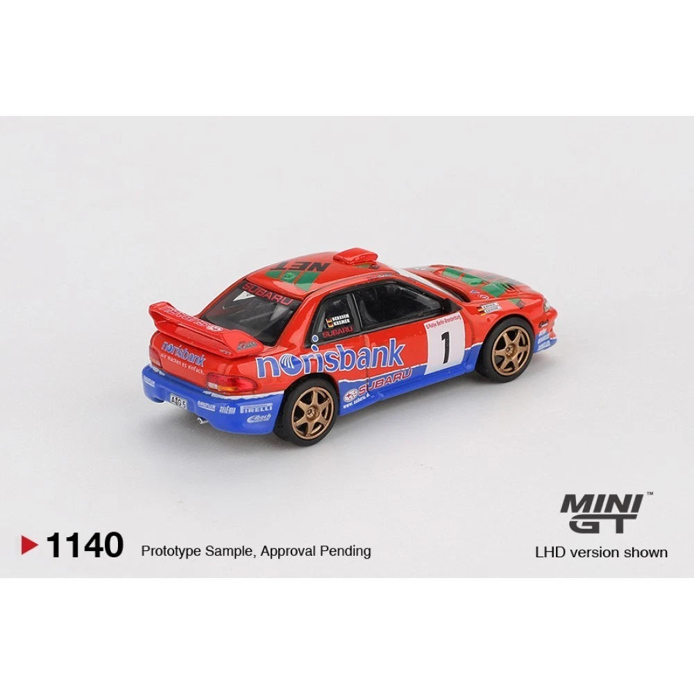 Mini GT 1/64 #1140 Subaru Impreza WRC97 #1 1999 DRM Champion