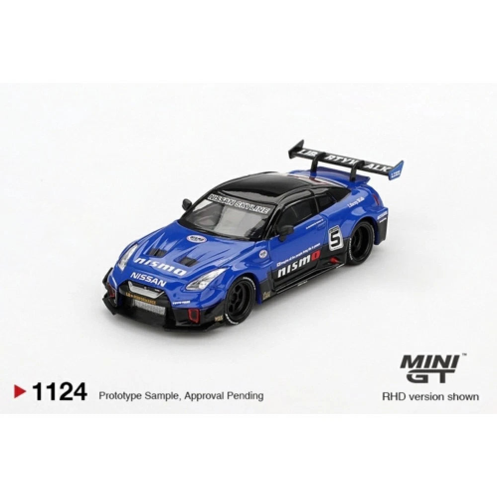 Mini GT 1/64 #1124 Nissan LB Silhouette Works GT 35GT-RR Ver.2 Blue
