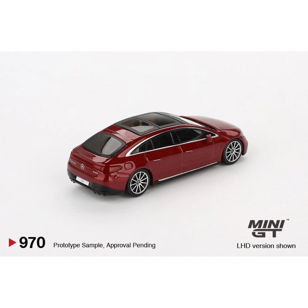 Mini GT 1/64 #970  Mercedes Benz EQS 580 4Matic Red