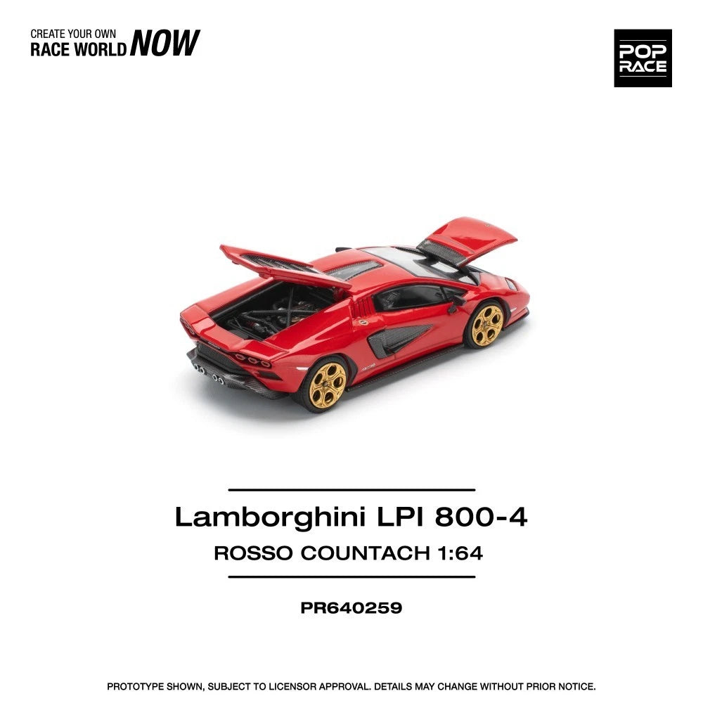 Pop Race 1/64 #259 Lamborghini Countach LPI 800