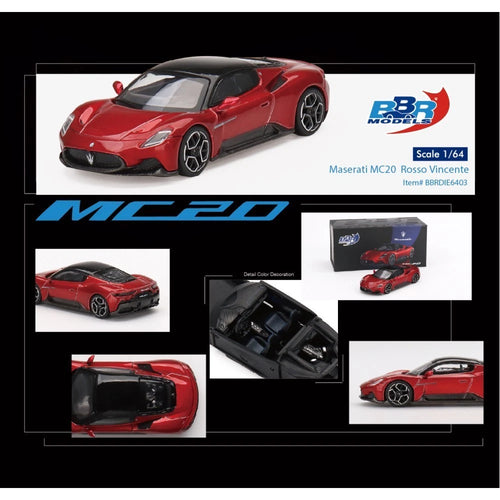 BBR 1/64 Maserati MC20 Red