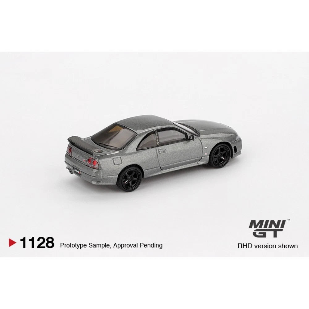 Mini GT 1/64 #1128 Nissan Skyline GTR Nismo R33 CRS Version Gray