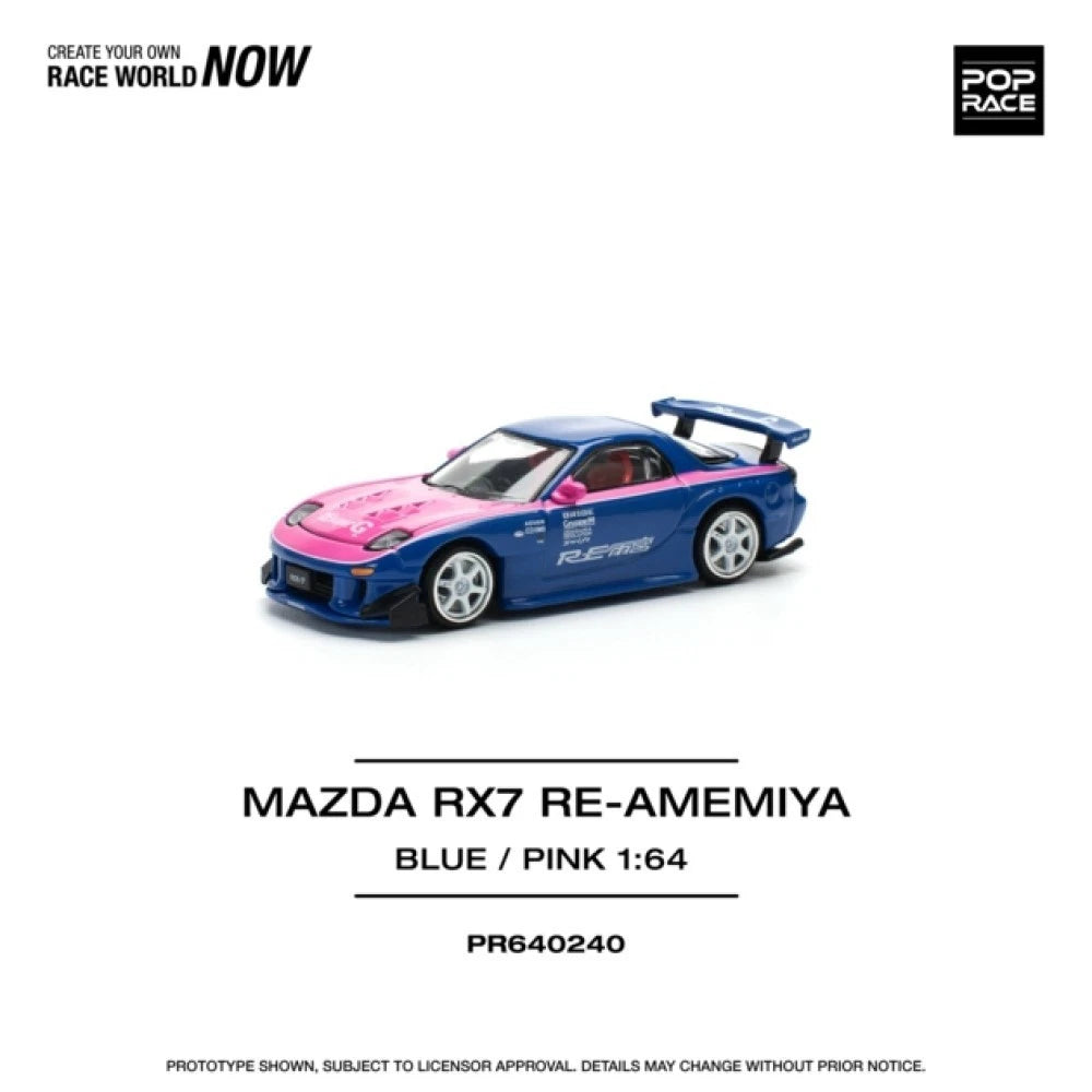 Pop Race 1/64 #240 Mazda RX7 Re Amemiya