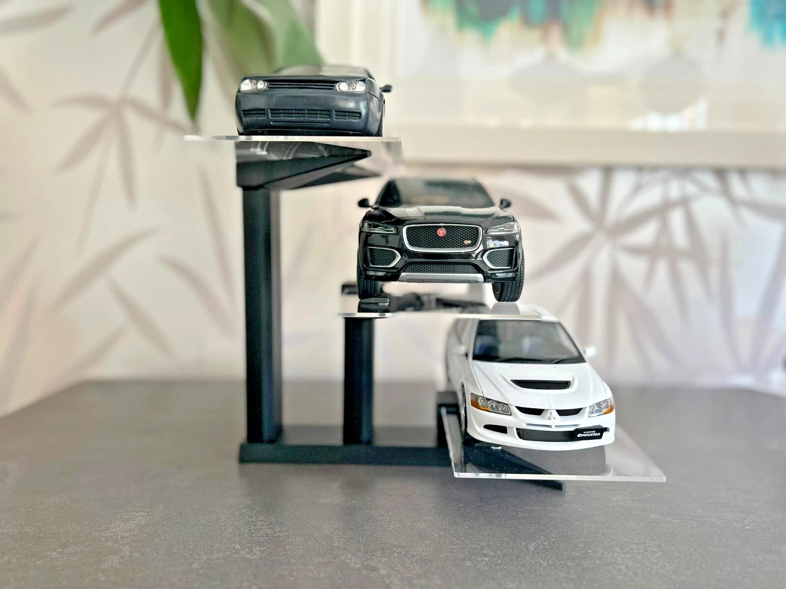 1:18 Diecast Car 3 Tier Stand Acrylic Display Shelf Toy Storage