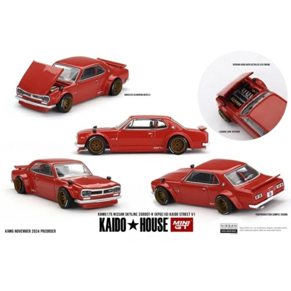 Mini GT Kaido House 1/64 Nissan Skyline 2000 GTR V1
