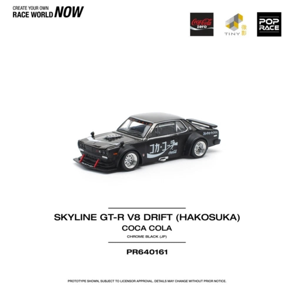 Pop Race 1/64 #161 Skyline GTR Hakosuka Coca Cola