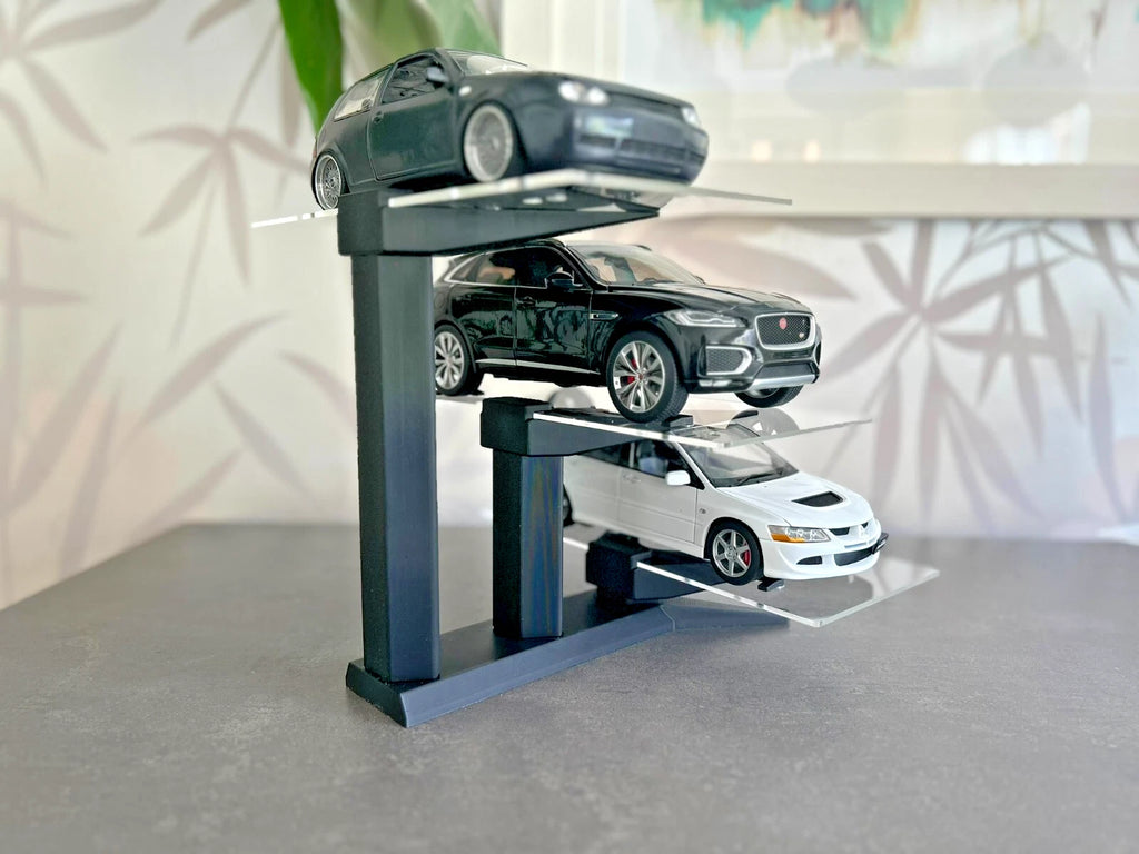 1:18 Diecast Car 3 Tier Stand Acrylic Display Shelf Toy Storage