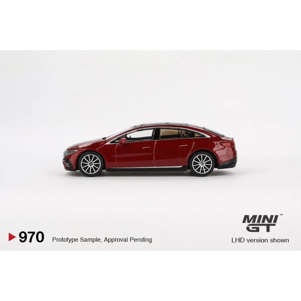 Mini GT 1/64 #970  Mercedes Benz EQS 580 4Matic Red