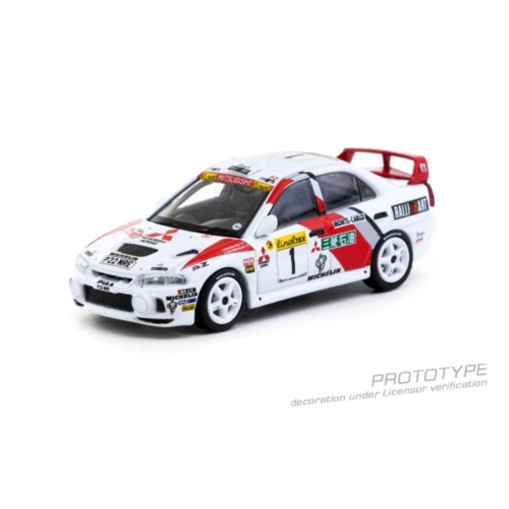 Tarmac Works 1/64 Mitsubishi Lancer Evo Evolution IV Monte Carlo 1997 Rallye