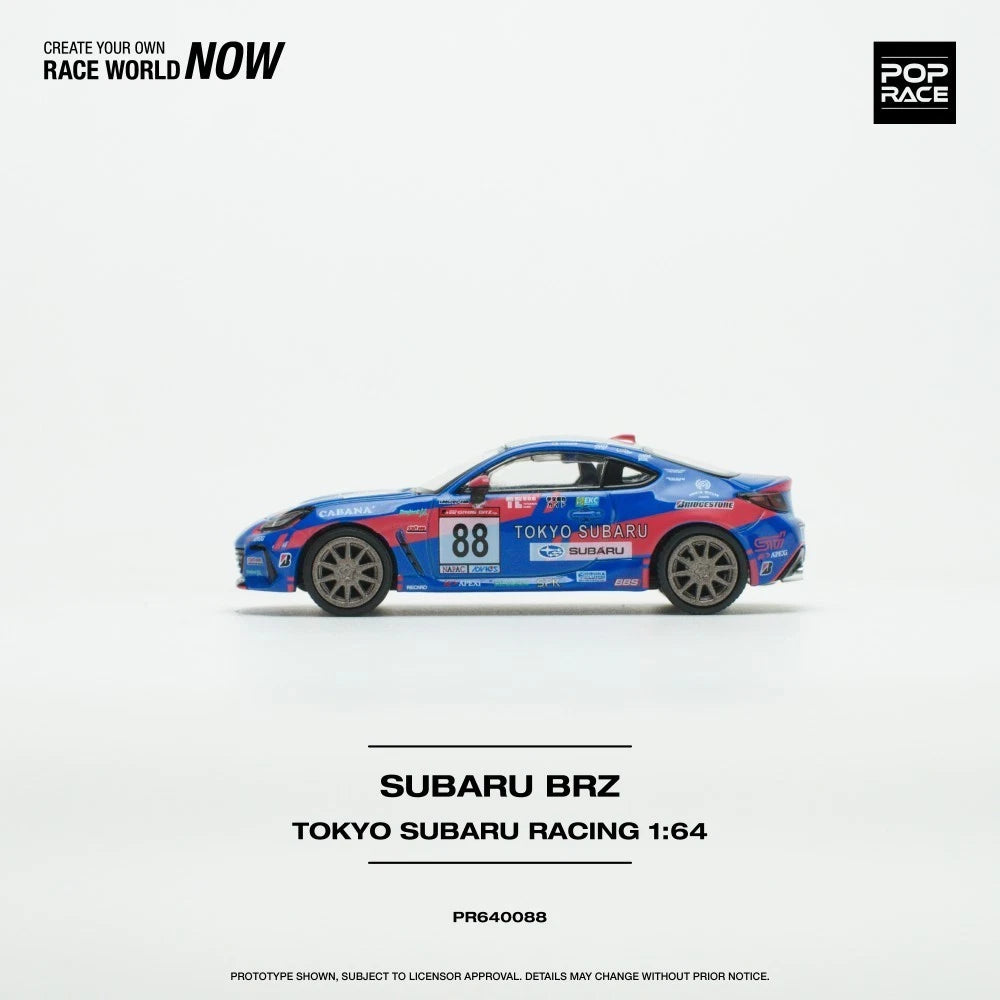 Pop Race 1/64 #88 Subaru BRZ