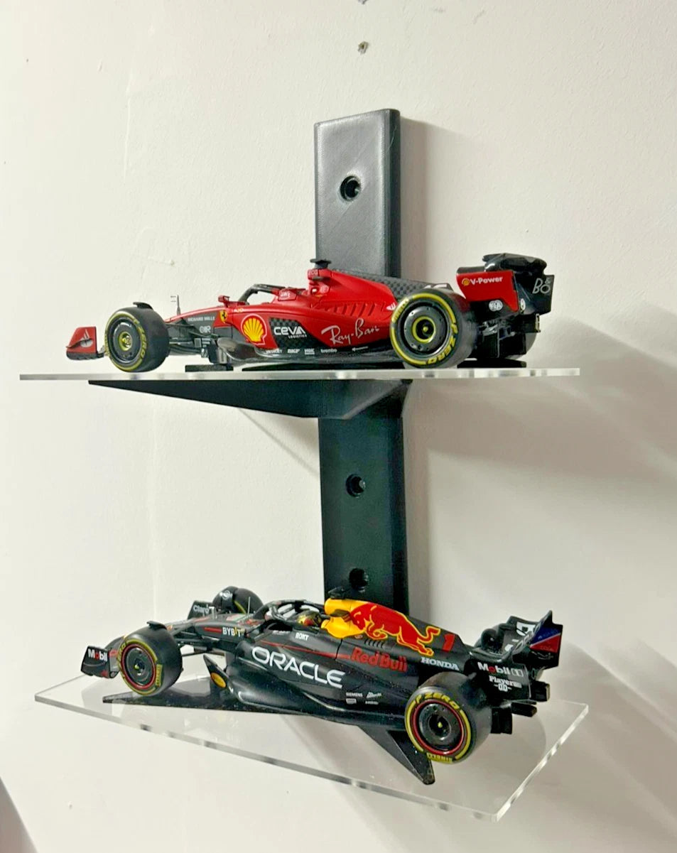 STACKABLE 1:24 DIECAST Car Wall Mounted ACRYLIC Display Shelf Toy Storage