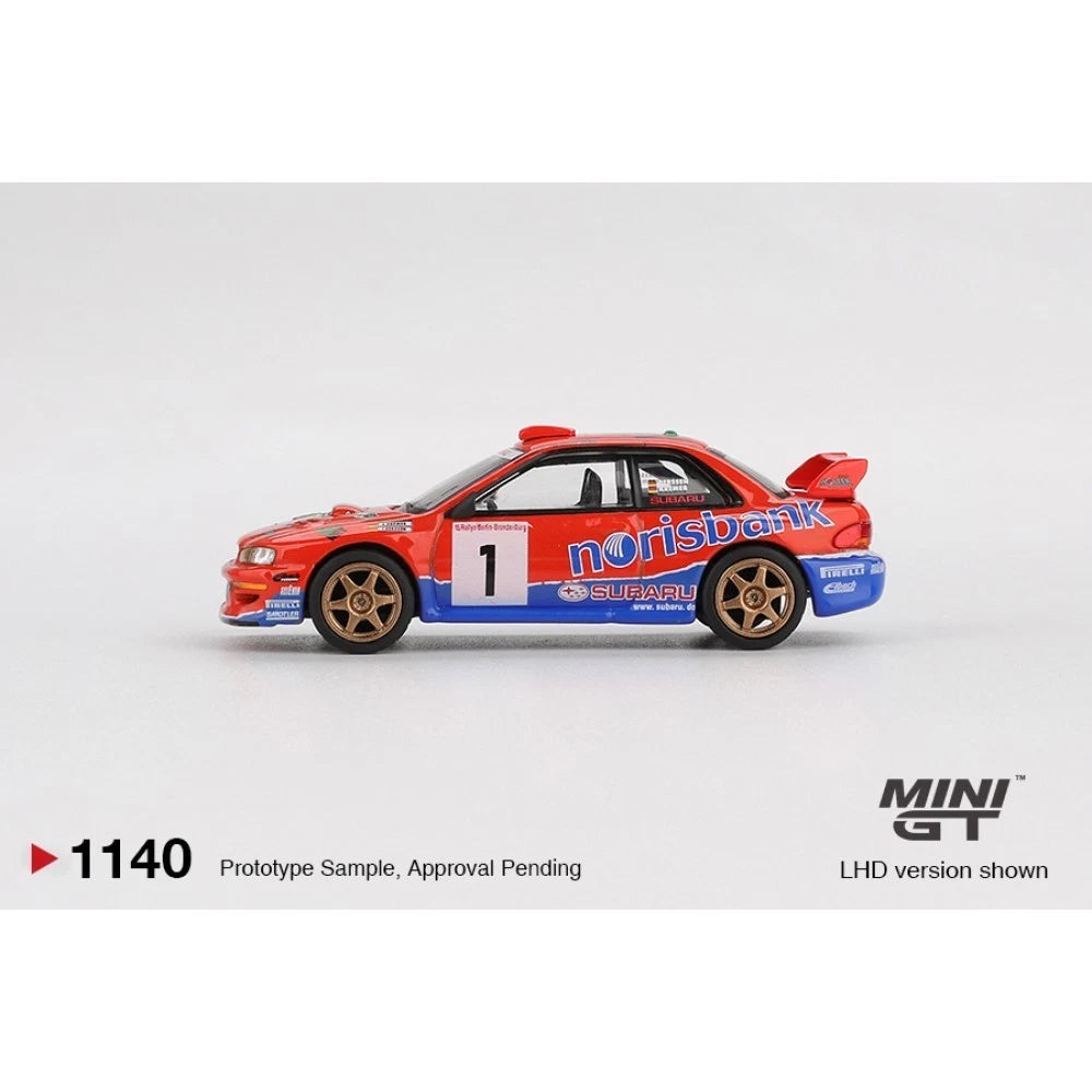 Mini GT 1/64 #1140 Subaru Impreza WRC97 #1 1999 DRM Champion