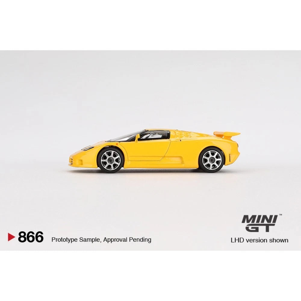 Mini GT 1/64 #866 Bugatti EB110 Yellow