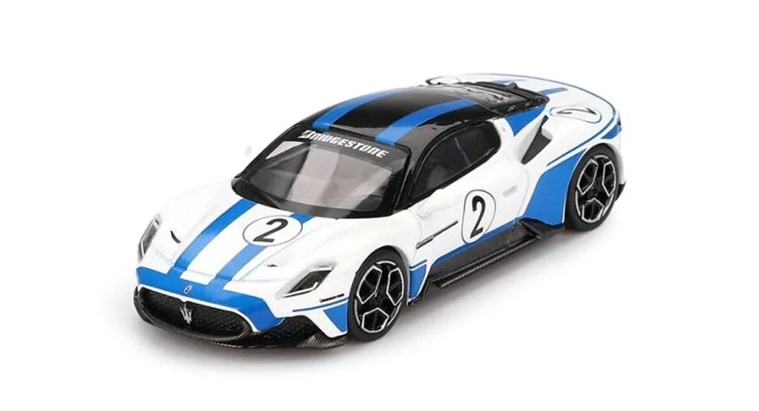 BBR 1/64 Maserati MC20 White/Blue