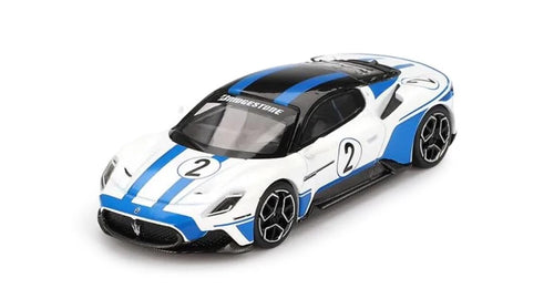BBR 1/64 Maserati MC20 White/Blue