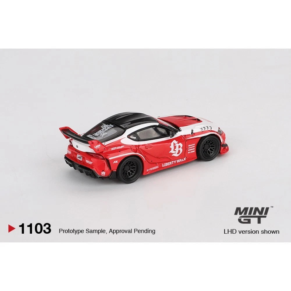 Mini GT 1/64 #1103 Toyota Supra LB Works GR Red/White