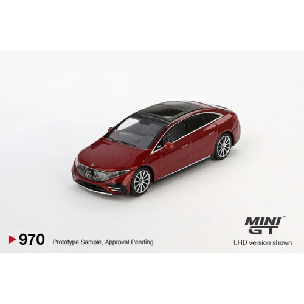 Mini GT 1/64 #970  Mercedes Benz EQS 580 4Matic Red
