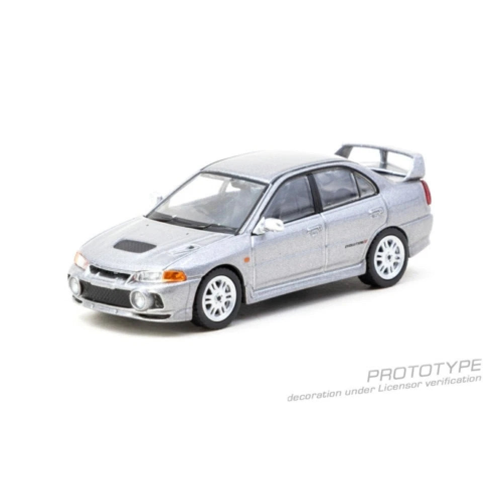 Tarmac Works 1/64 Mitsubishi Lancer Evo Evolution IV GSR & Trading Cards