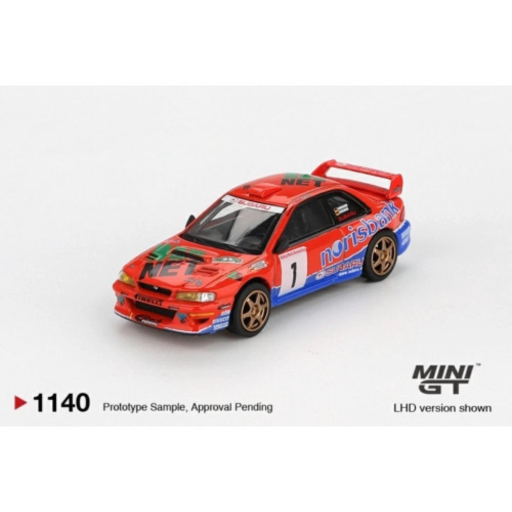 Mini GT 1/64 #1140 Subaru Impreza WRC97 #1 1999 DRM Champion