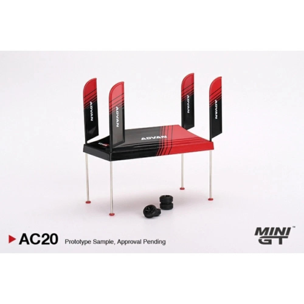 Mini GT 1/64 Paddock Service Tent Set Advan