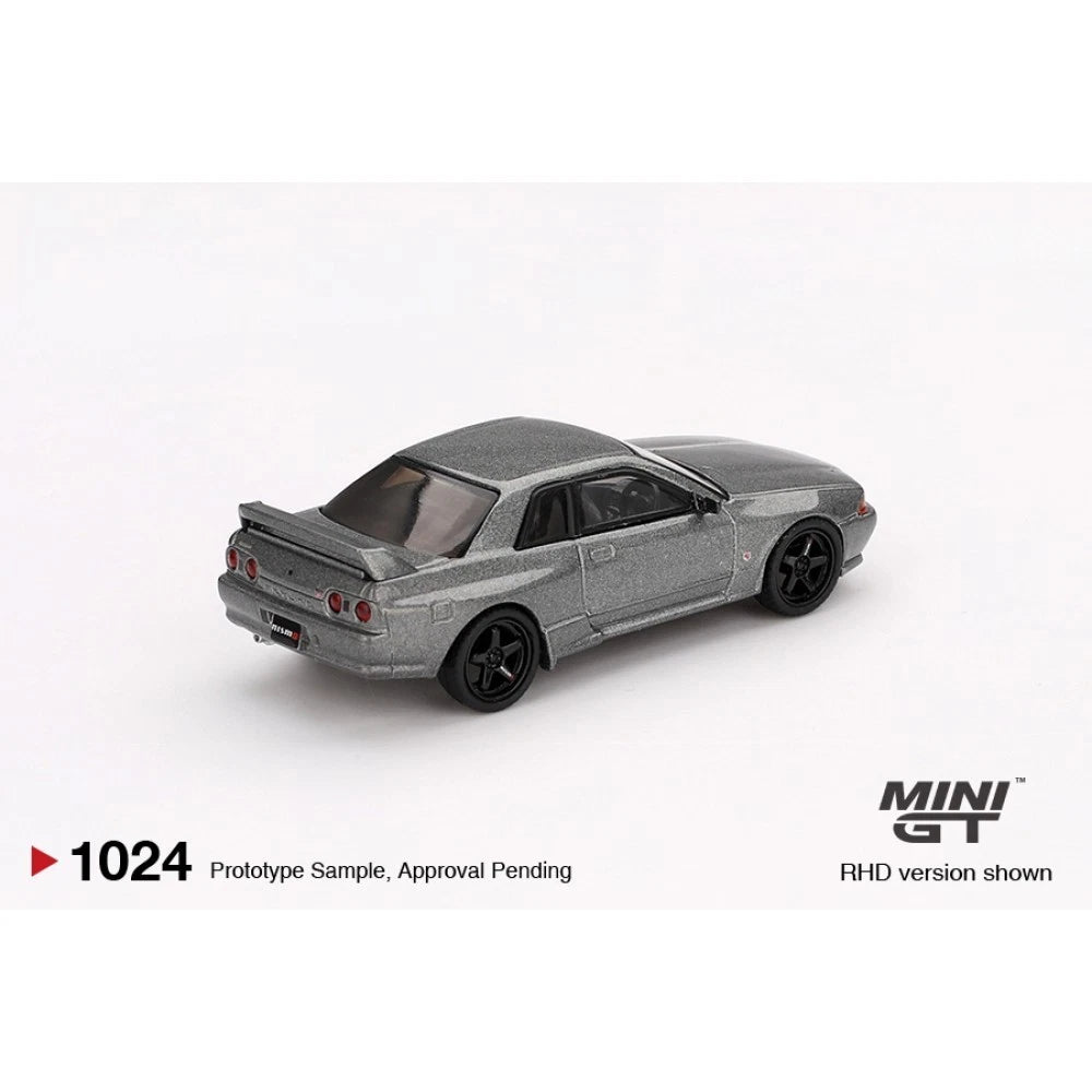 Mini GT 1/64 #1024 Nissan Skyline GTR Nismo R32 CRS Version Gray