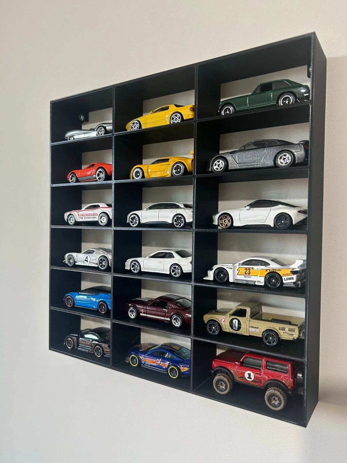 Modular 1:64 18 Diecast Car Wall Display Shelf Toy Storage
