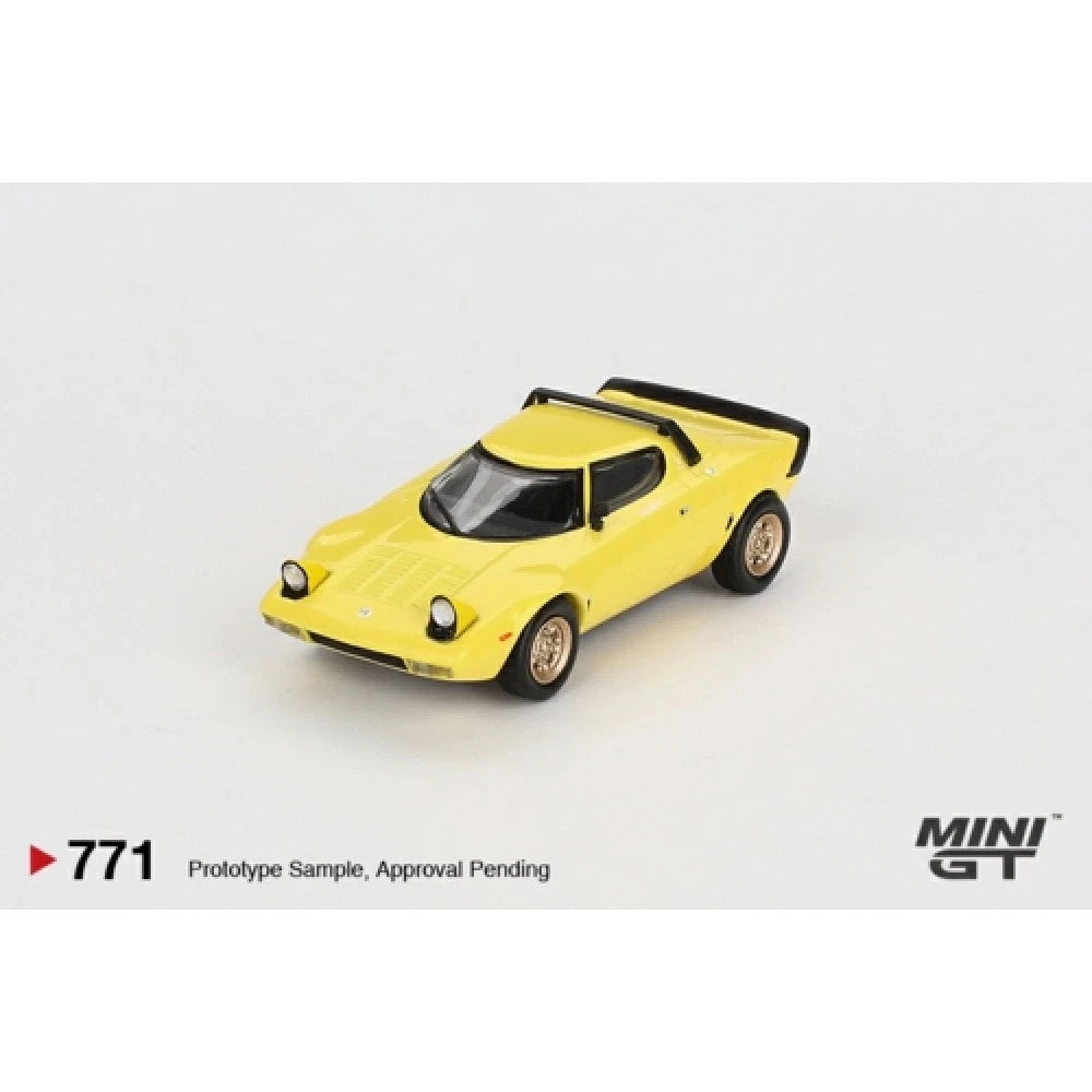 Mini GT 1/64 #771 Lancia Stratos HF Stradale Yellow