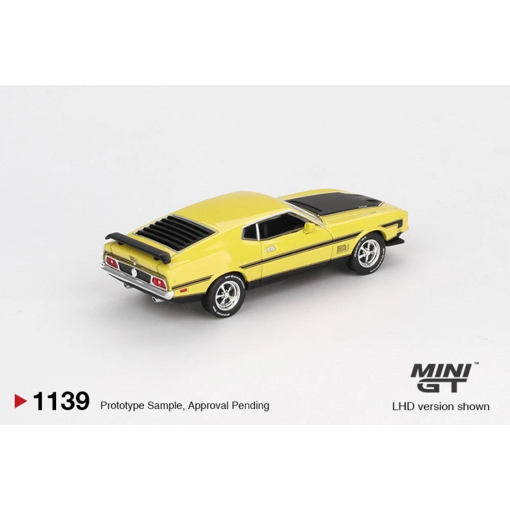 Mini GT 1/64 #1139 Ford Mustang Mach1 Yellow