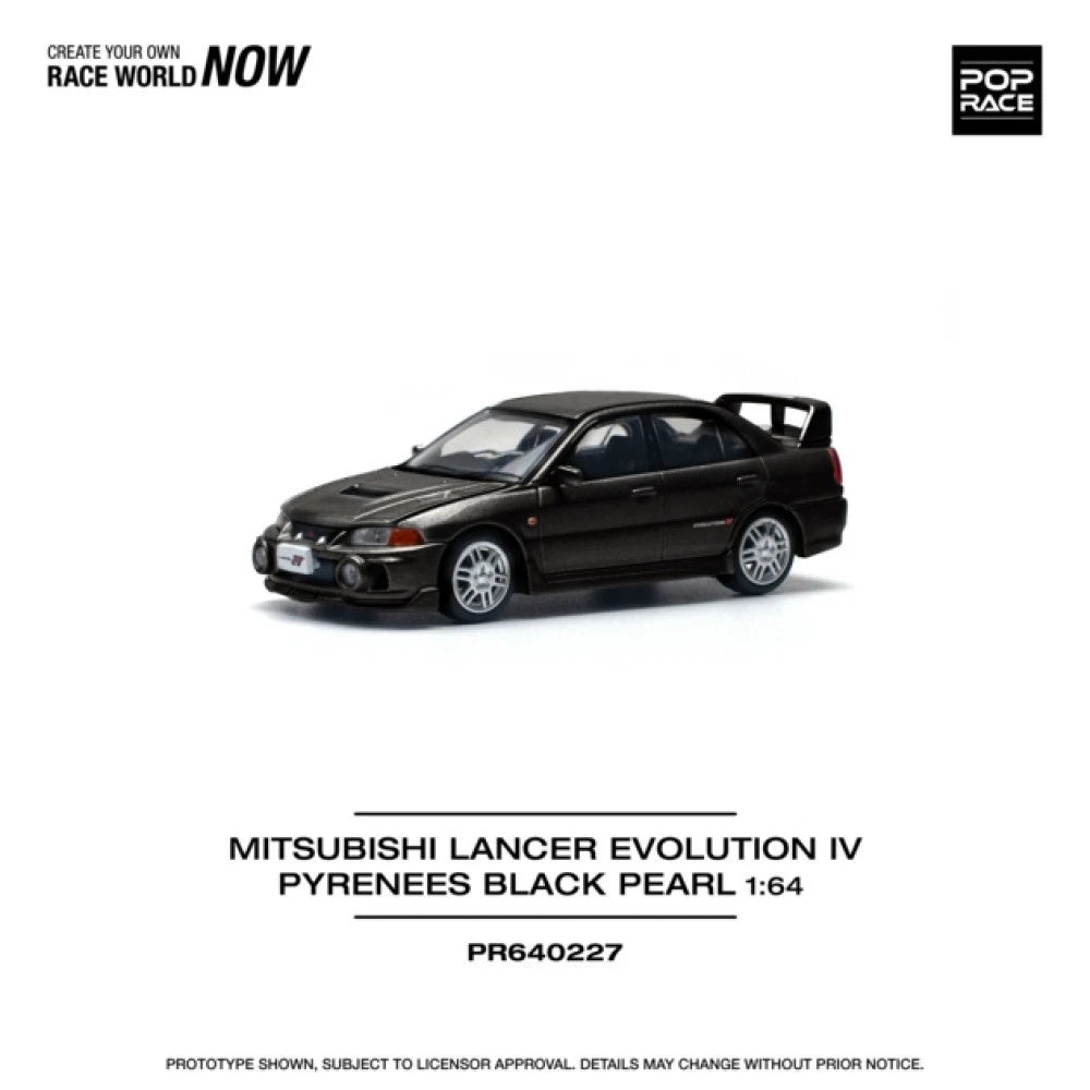 Pop Race 1/64 #227 Mitsubishi Lancer Evolution IV Black