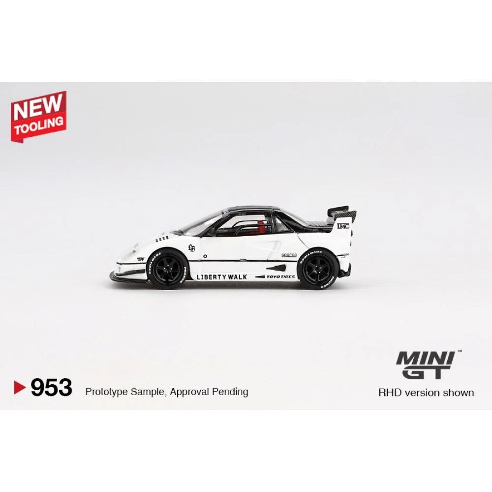 Mini GT 1/64 #953 Mazda AZ1 Liberty Walk LB40 2024 Tokyo Auto Salon White