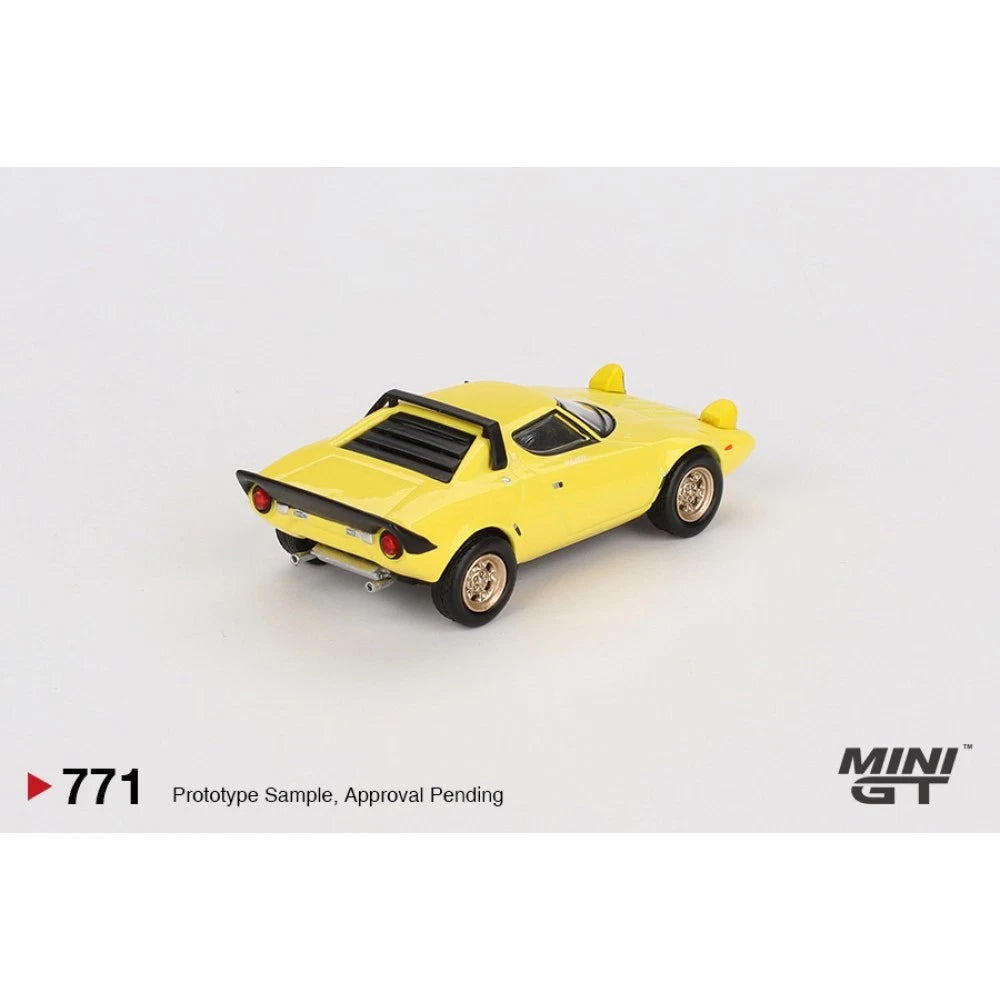 Mini GT 1/64 #771 Lancia Stratos HF Stradale Yellow