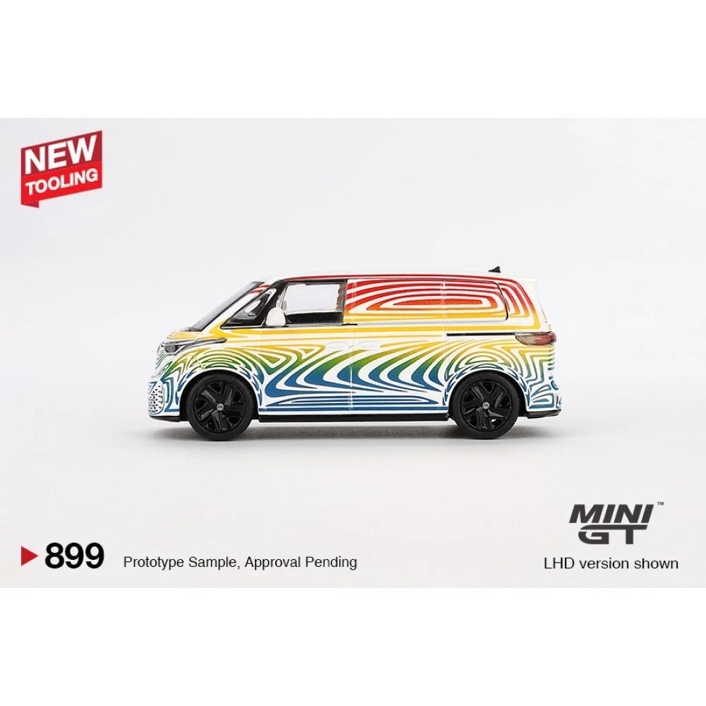Mini GT 1/64 #899 Volkswagen VW ID Buzz Rainbow
