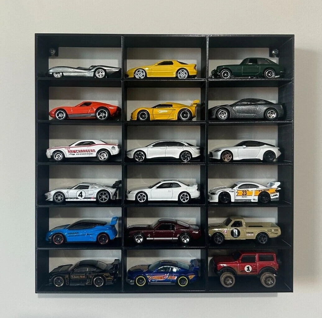 Modular 1:64 18 Diecast Car Wall Display Shelf Toy Storage