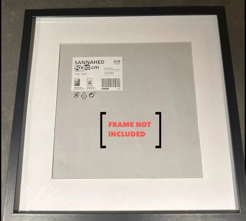 IKEA Picture Frame Insert 72 1.64 Diecast Car Display Stand Collectible Sannahed