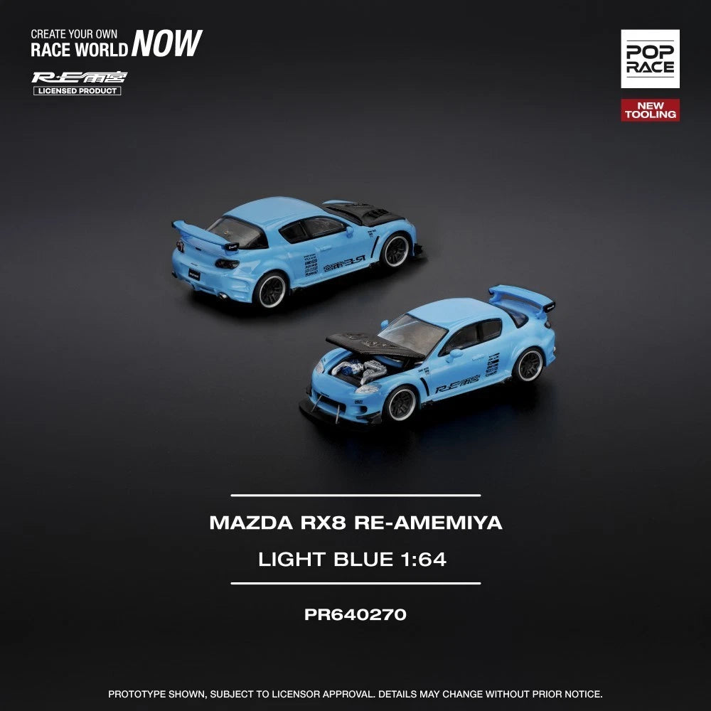 Pop Race 1/64 #270 Mazda RX8 Re Amemiya