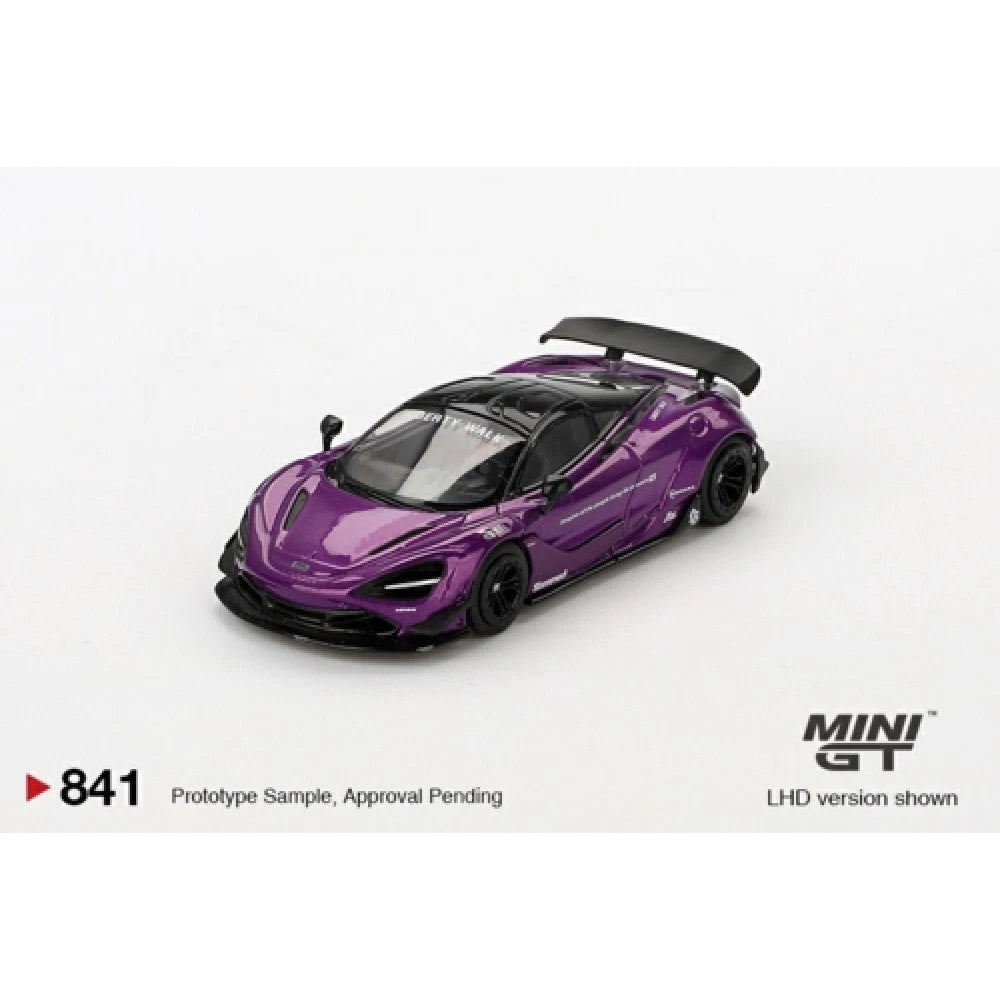 Mini GT 1/64 #841 McLaren 720S LB Works Purple