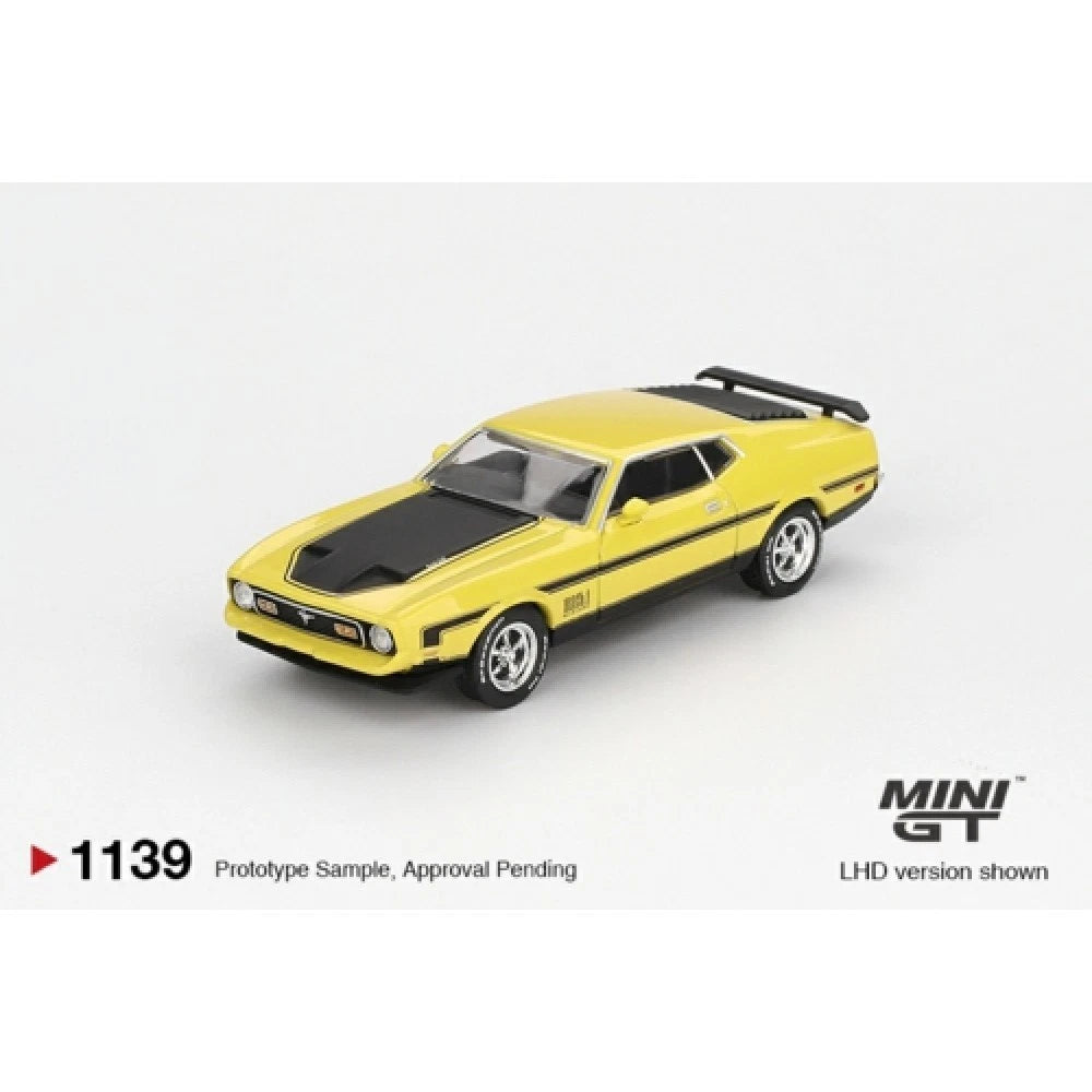 Mini GT 1/64 #1139 Ford Mustang Mach1 Yellow